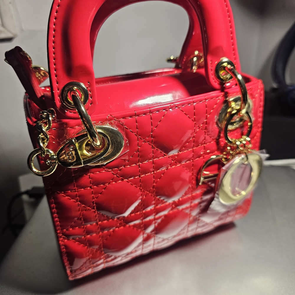 Red Quilted Handbag
